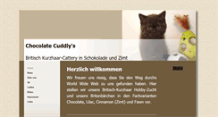 Desktop Screenshot of chocolate-cuddlys.com