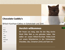 Tablet Screenshot of chocolate-cuddlys.com